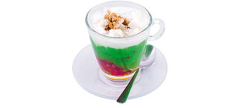 Dessert aux trois couleurs
